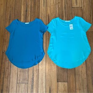LUSH 2-pack chiffon shirts